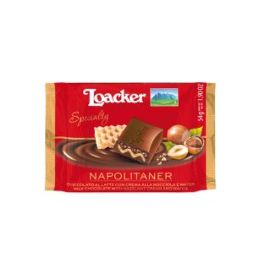 LOACKER CHOCOLATE BAR NAPOLITANER CREME 54G
