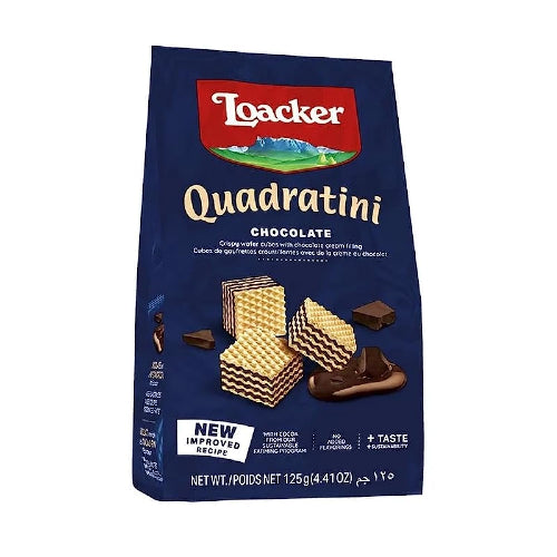 LOACKER QUADRATINI CHOCLATE 24G