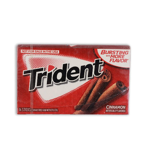 TRIDENT CINNAMON S F GUM 18ST