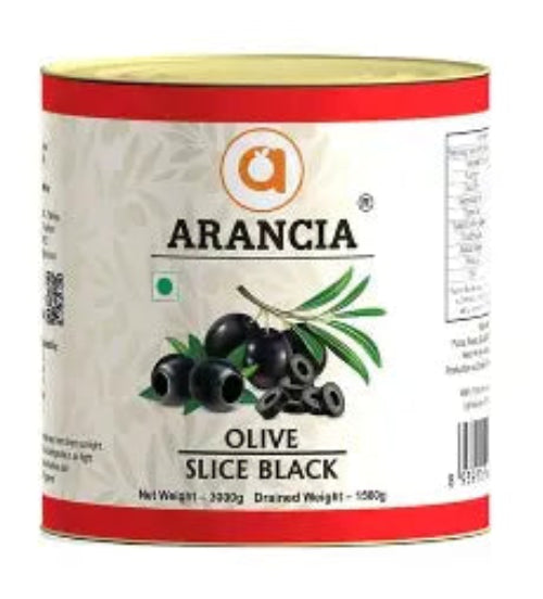 Arancia Black Olives Sliced 350g