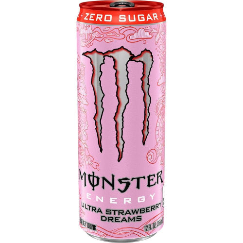 MONSTER ULTRA STRAWBERRY ENERGY DRINK - ZERO SUGAR (500ML)