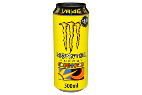 MONSTER VR/46 ROSSI- THE DOCTOR ENERGY DRINK- ZERO SUGAR (500ML)