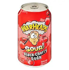 Warheads Sour Black Cherry Soda Drink 355ml