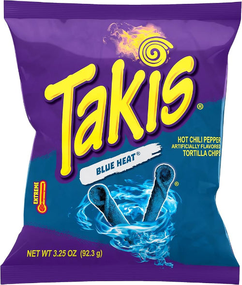 TAKIS TORTILLA CHIPS BLUE HEART 80G