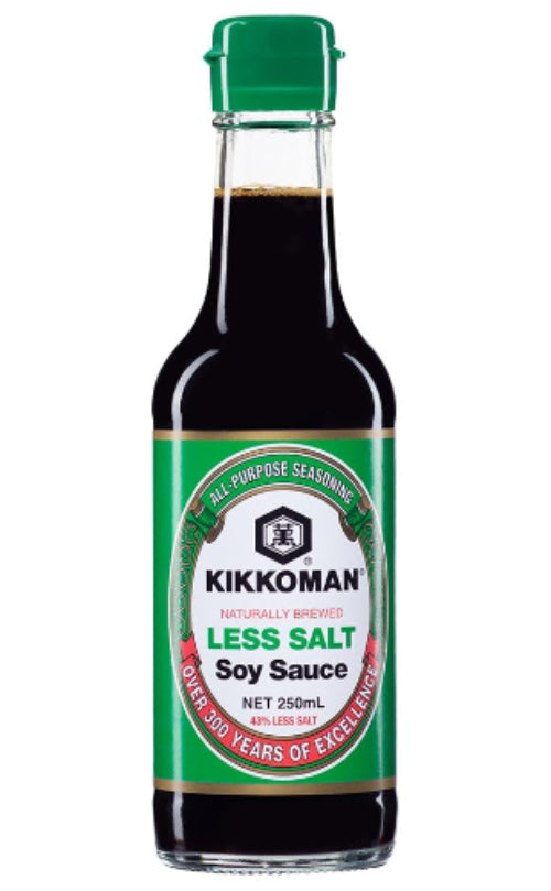 KIKKOMAN LESS SALT SOY SAUCE 250ML