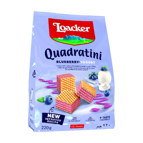 LOACKER QUADRATINI BLUEBERRY 220GC