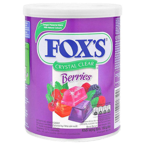 FOXS CRY FRUITS CANDY180G TIN