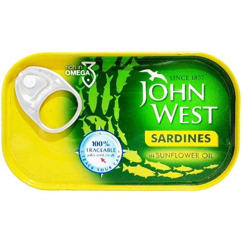 JOHN WEST SARDINES SF OIL120G