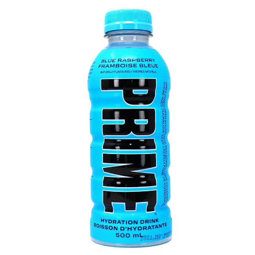 PRIME BLUE RASPBERRY HYDRATION WATER DRINK 500ML