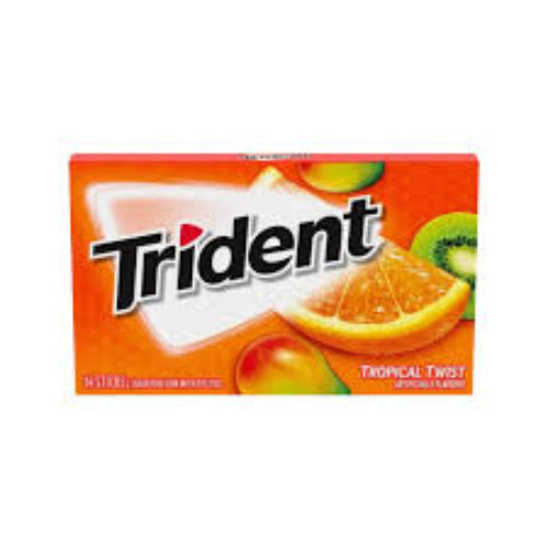 TRIDENT TROPICAL TWIST GUM18S